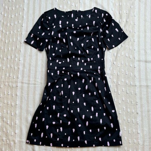 French Connection paint dot cut-out back mini dress size 10 - Picture 2 of 10
